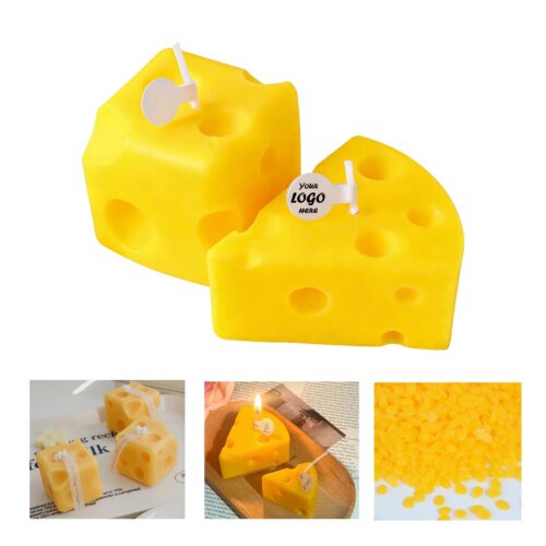 Cheese Shaped Scented Candle In Giftable Box Format