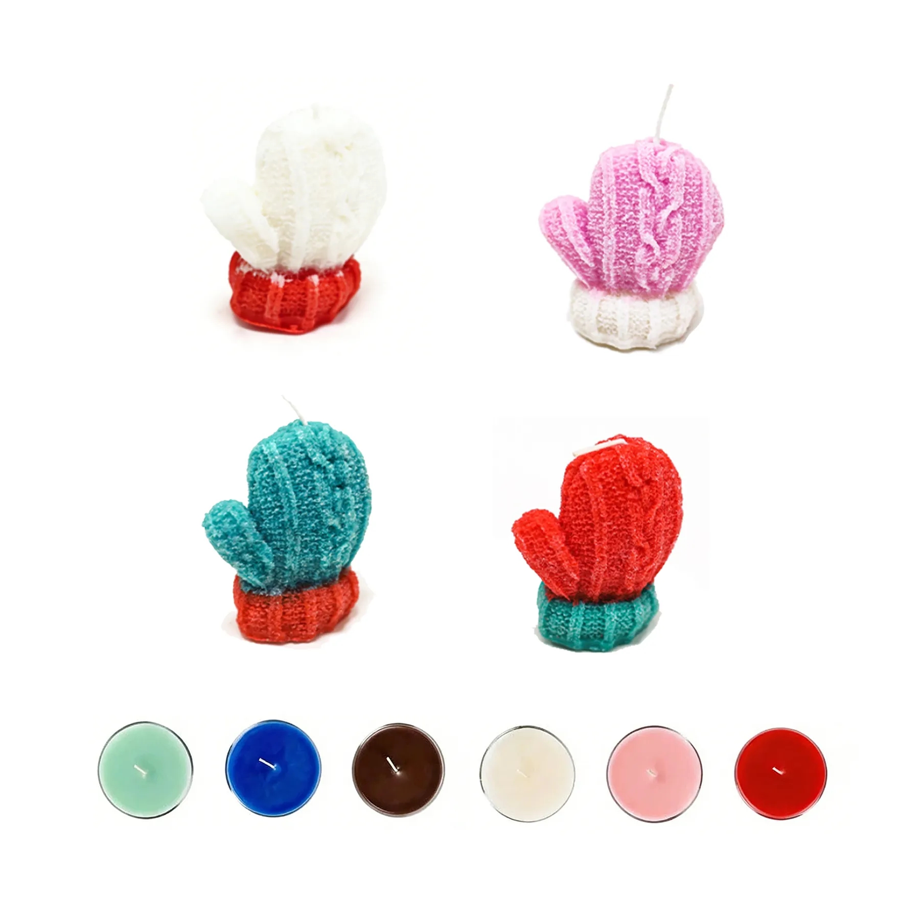 Christmas Glove Shaped Scented Candle In Mini Size - Image 3