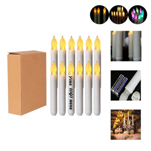 LED Taper Candle With Flickering Flameless Effect