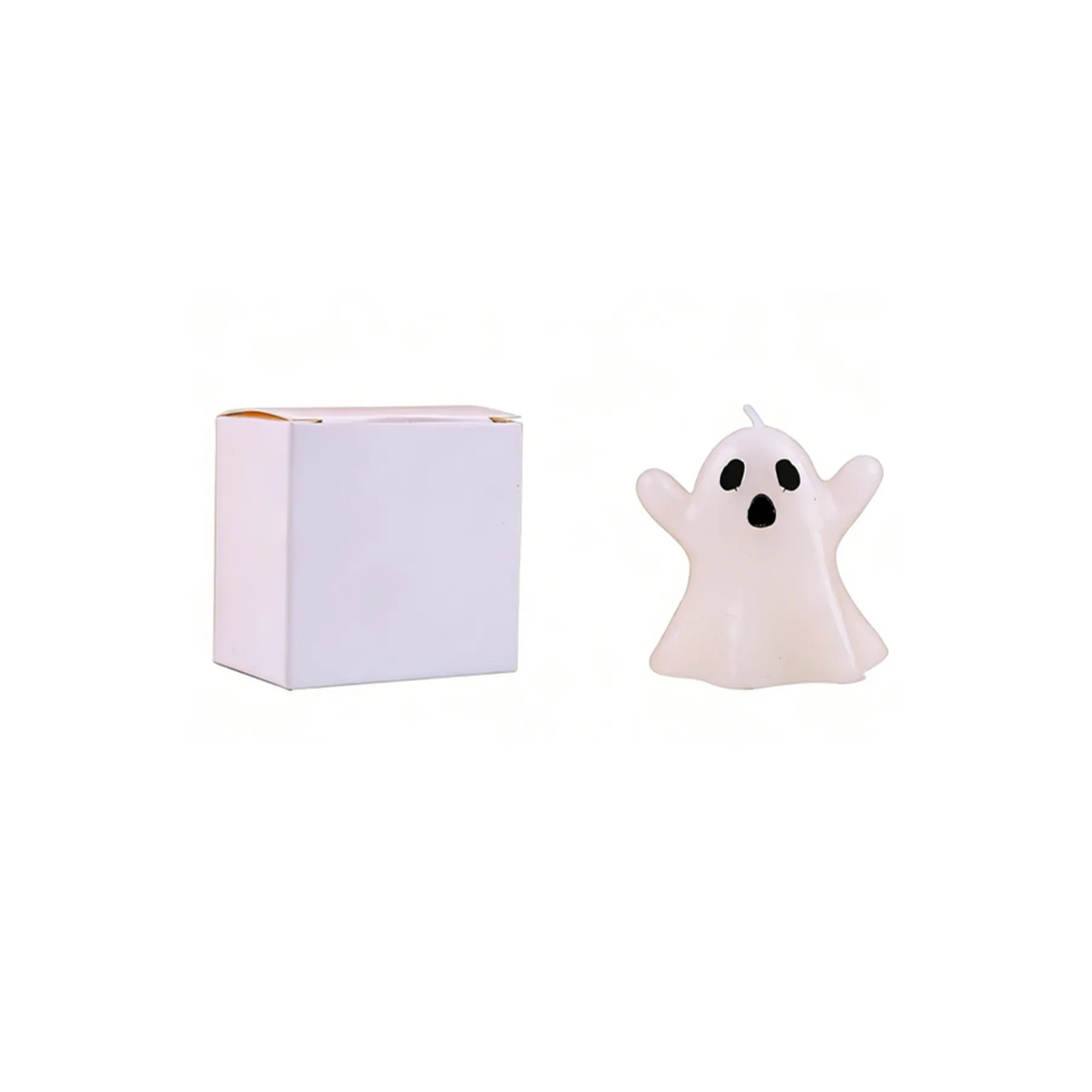 3D Ghost Shaped Halloween Candle In Mixed Soy Wax - Image 3