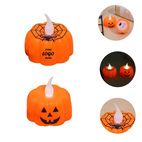 Pumpkin Flameless Tea Light Candle For Halloween Decor
