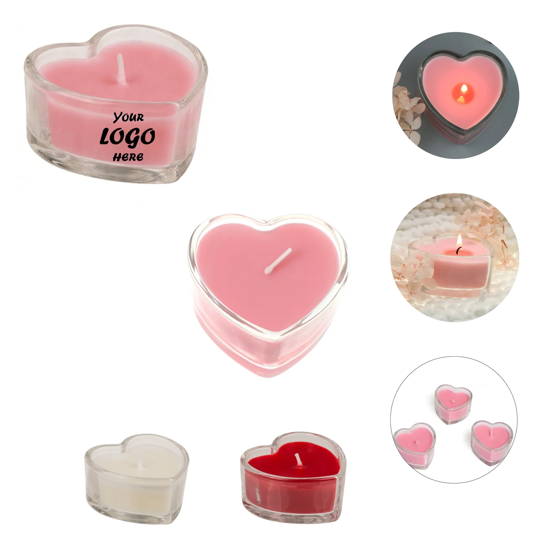 2.82oz Valentine Soy Wax Candle In Portable Glass Jar