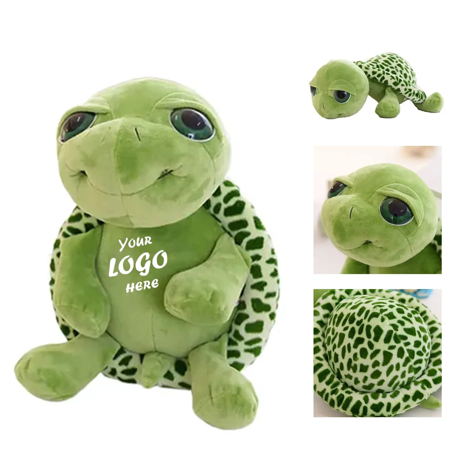 8" Big Eyes Turtle Stuffed Animal Promotional Plush Gift