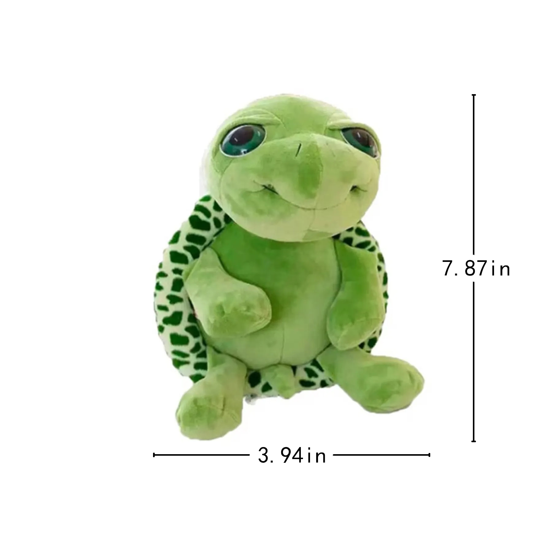 8" Big Eyes Turtle Stuffed Animal Promotional Plush Gift - Image 2