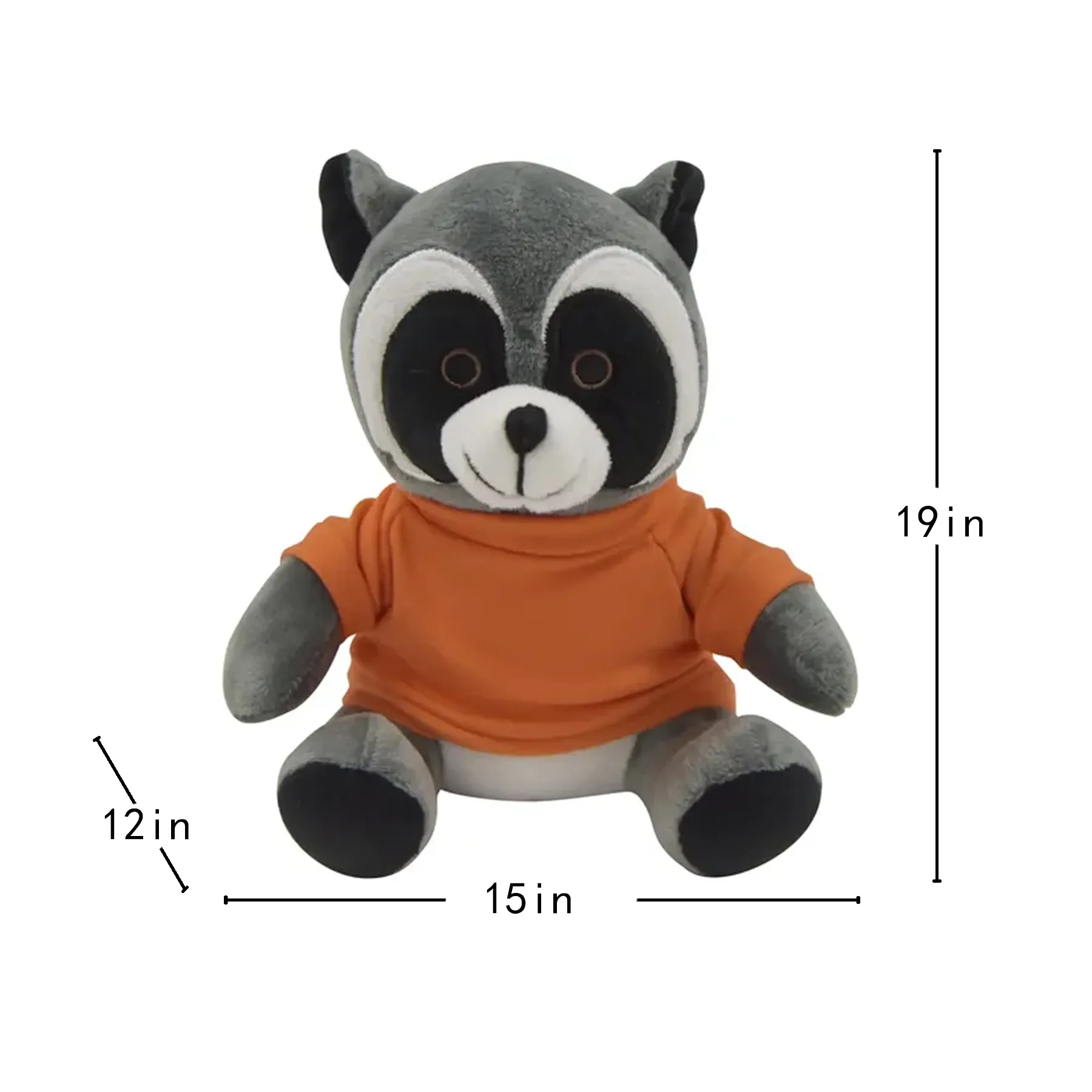 6 Inch Raccoon Plush With Custom Outfit - Image 2