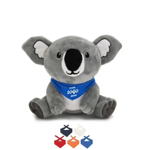 8 Inch Koko Koala Plush With Blue Bandana Accent