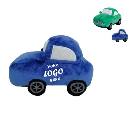 8" Soft Plush Toy Car With Embroidered Custom Branding