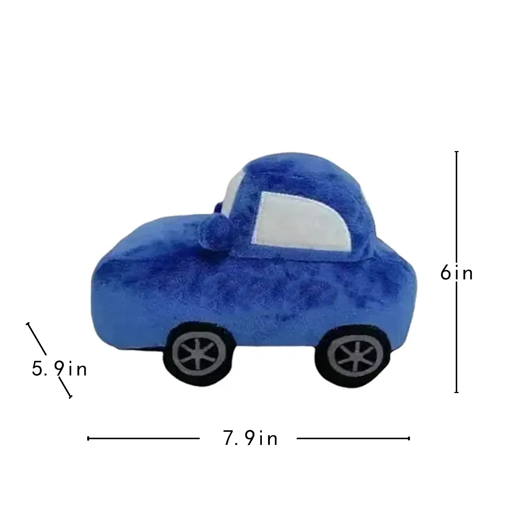 8" Soft Plush Toy Car With Embroidered Custom Branding - Image 2