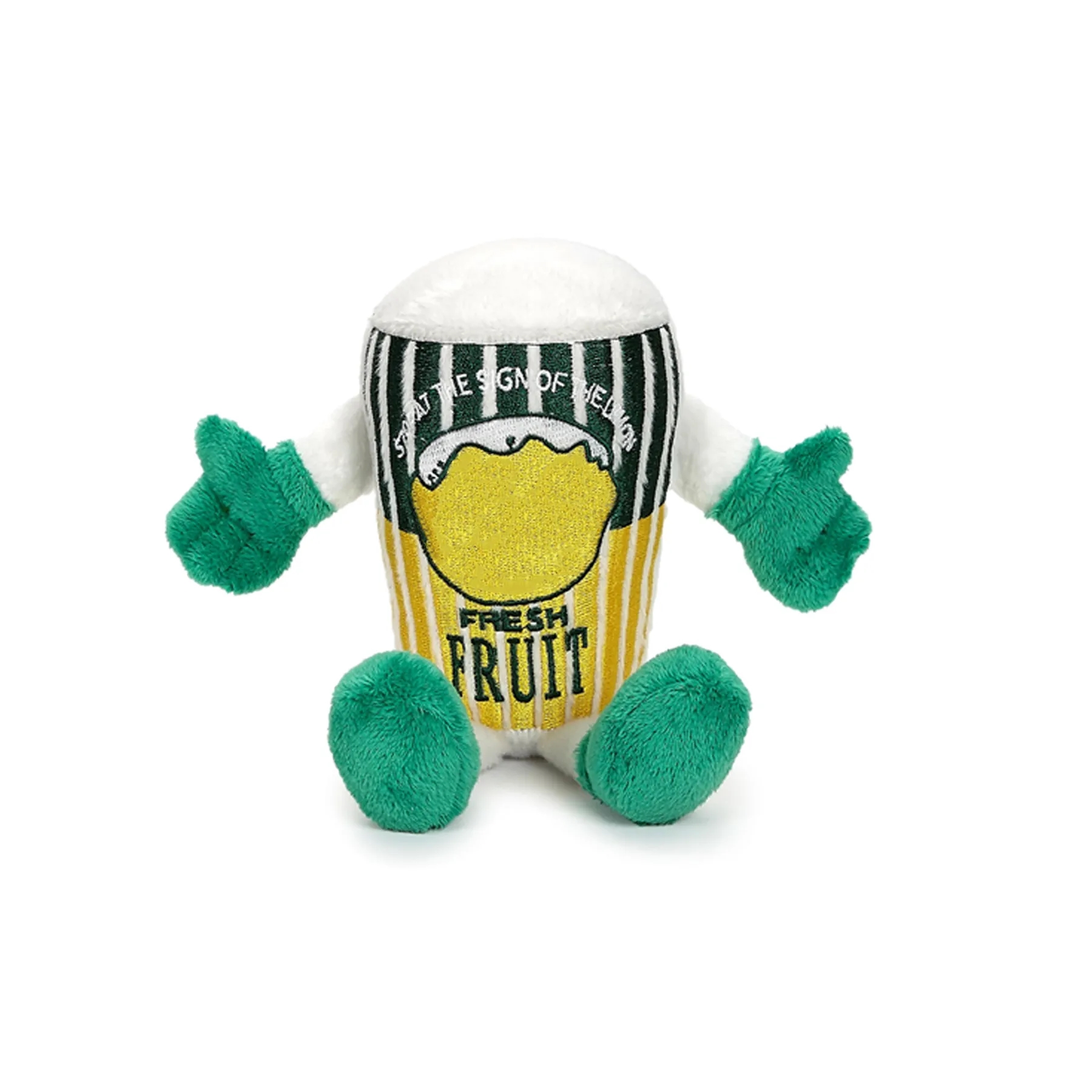 6" Custom Plush Fruit Cup Toy With Imprintable Accessory - Image 3
