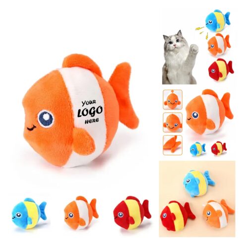 4" Fish Stuffed Plush Toy For Pet Event Promotions