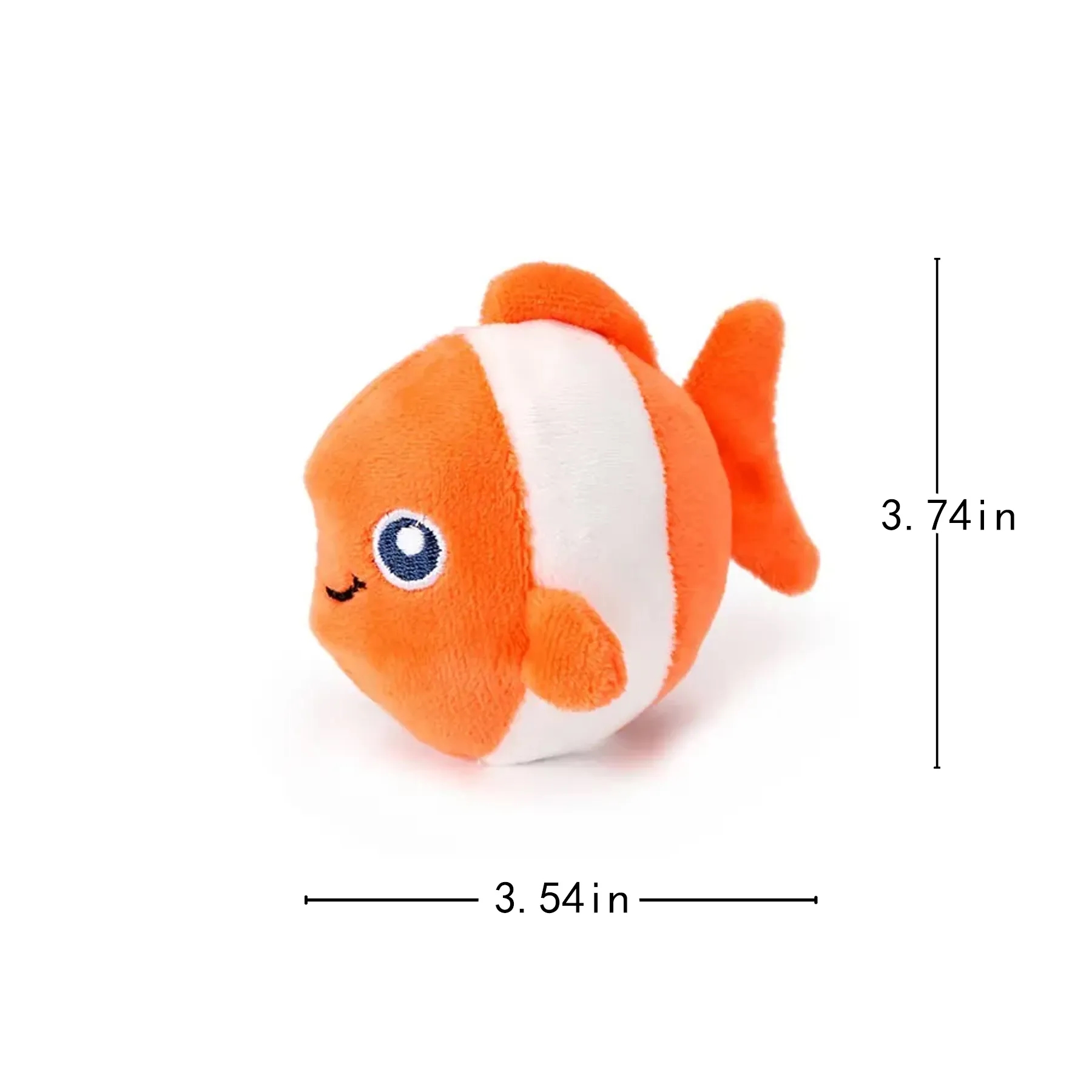 4" Fish Stuffed Plush Toy For Pet Event Promotions - Image 2