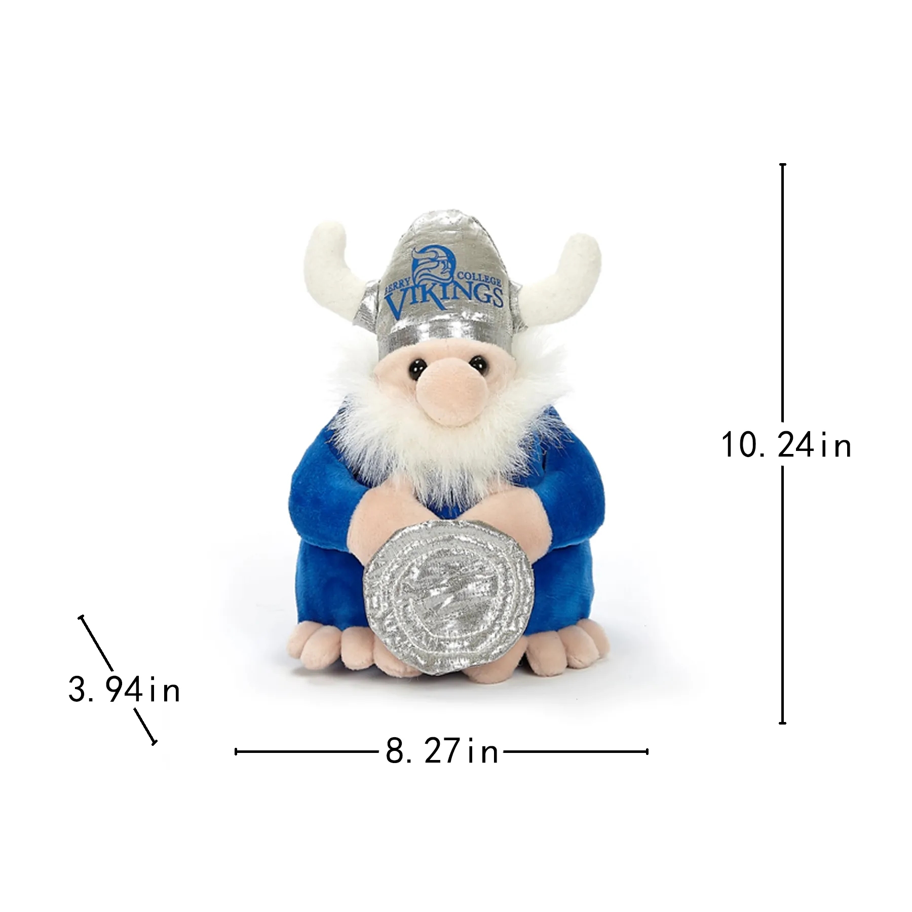 6" Custom Viking Plush Toy With Imprintable Accessory - Image 2