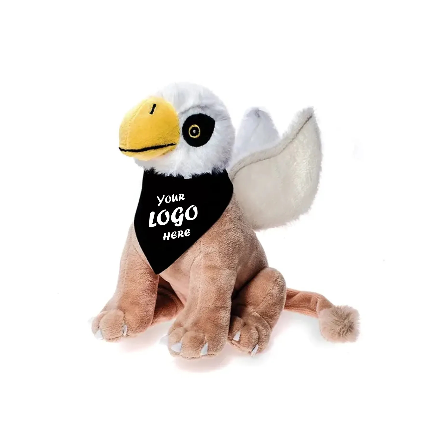 8 Inch Griffin Plush With Custom Mascot Accessories