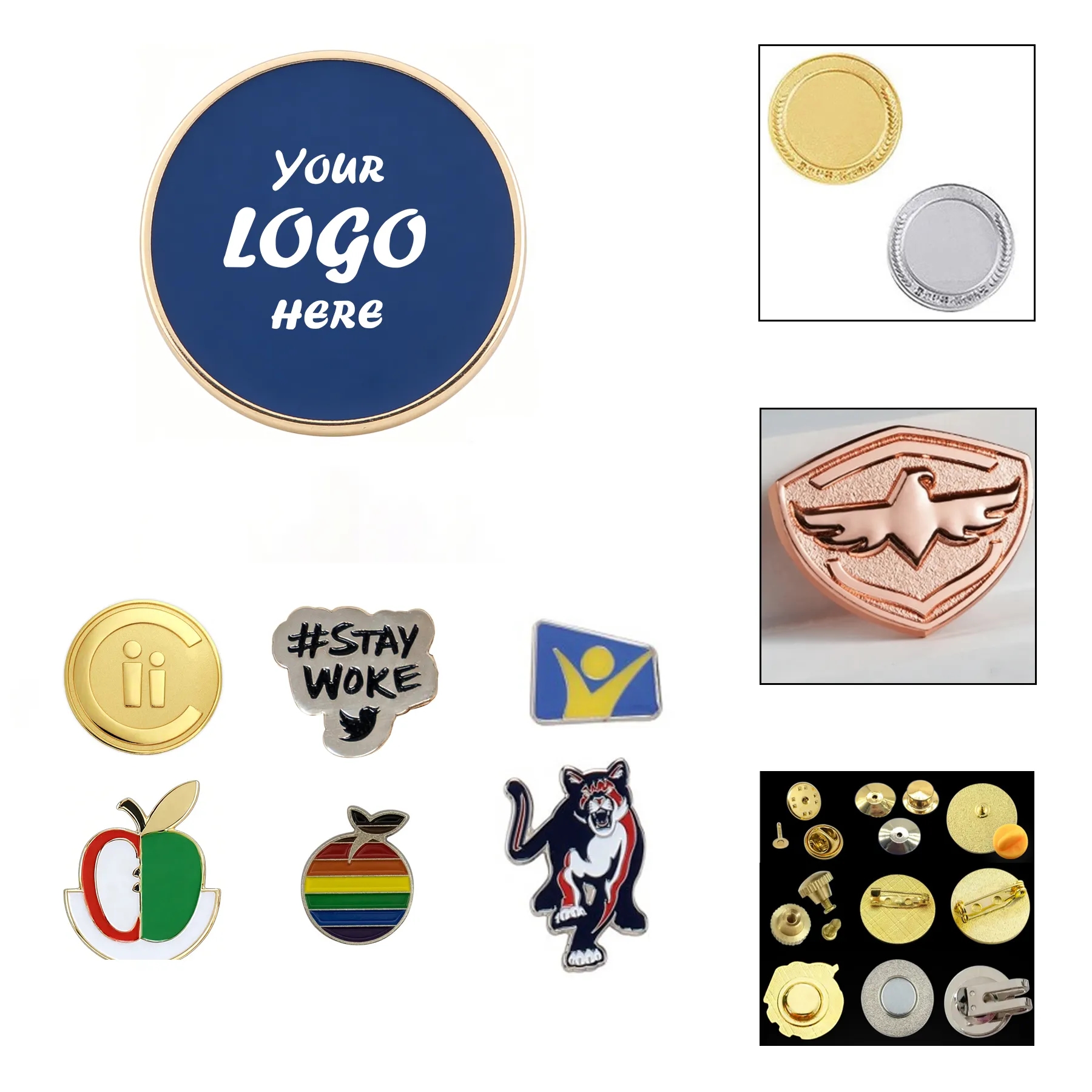 1.75" Die Struck Soft Enamel Lapel Pin
