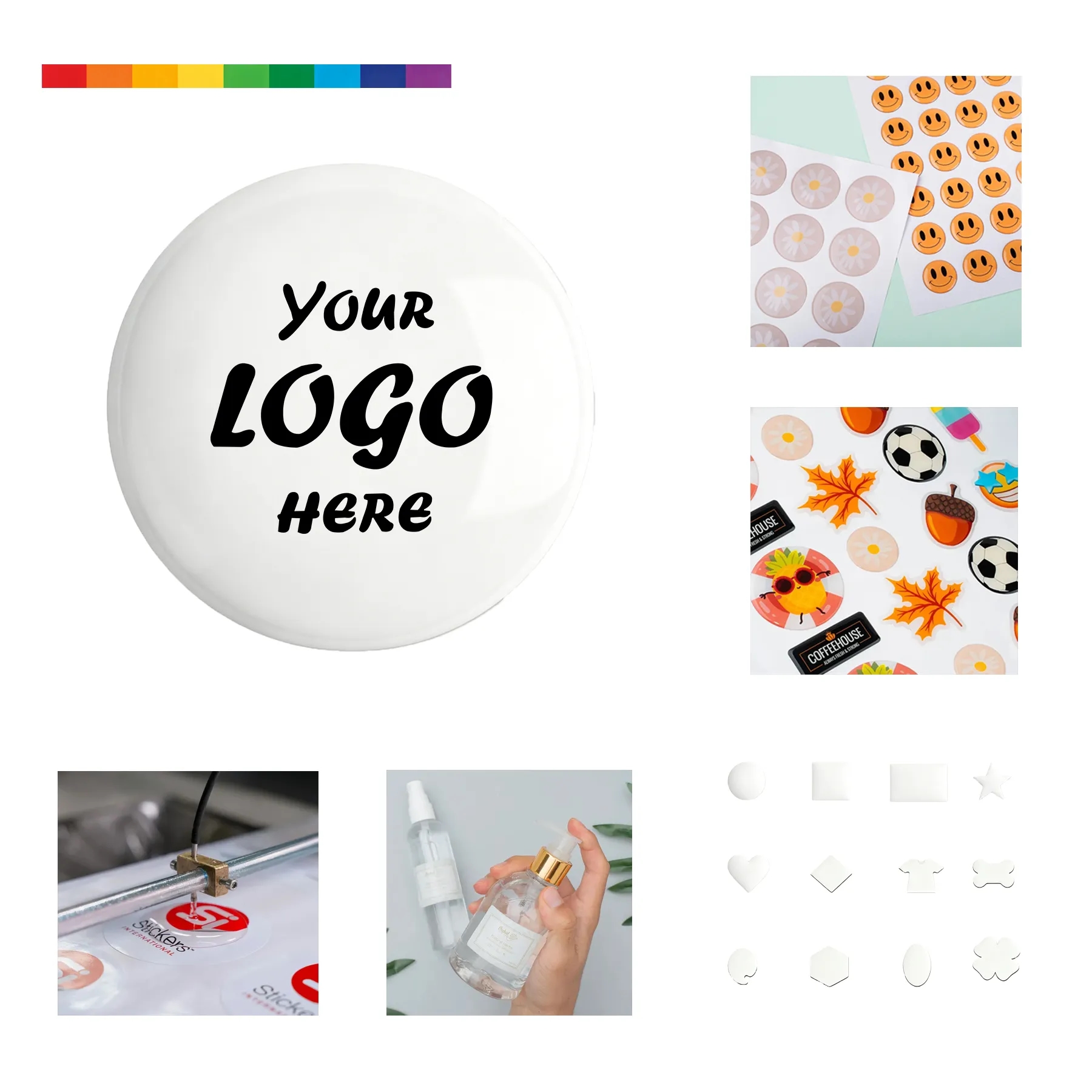4inch Premium Domed Vinyl Stickers With Epoxy Resin Finish