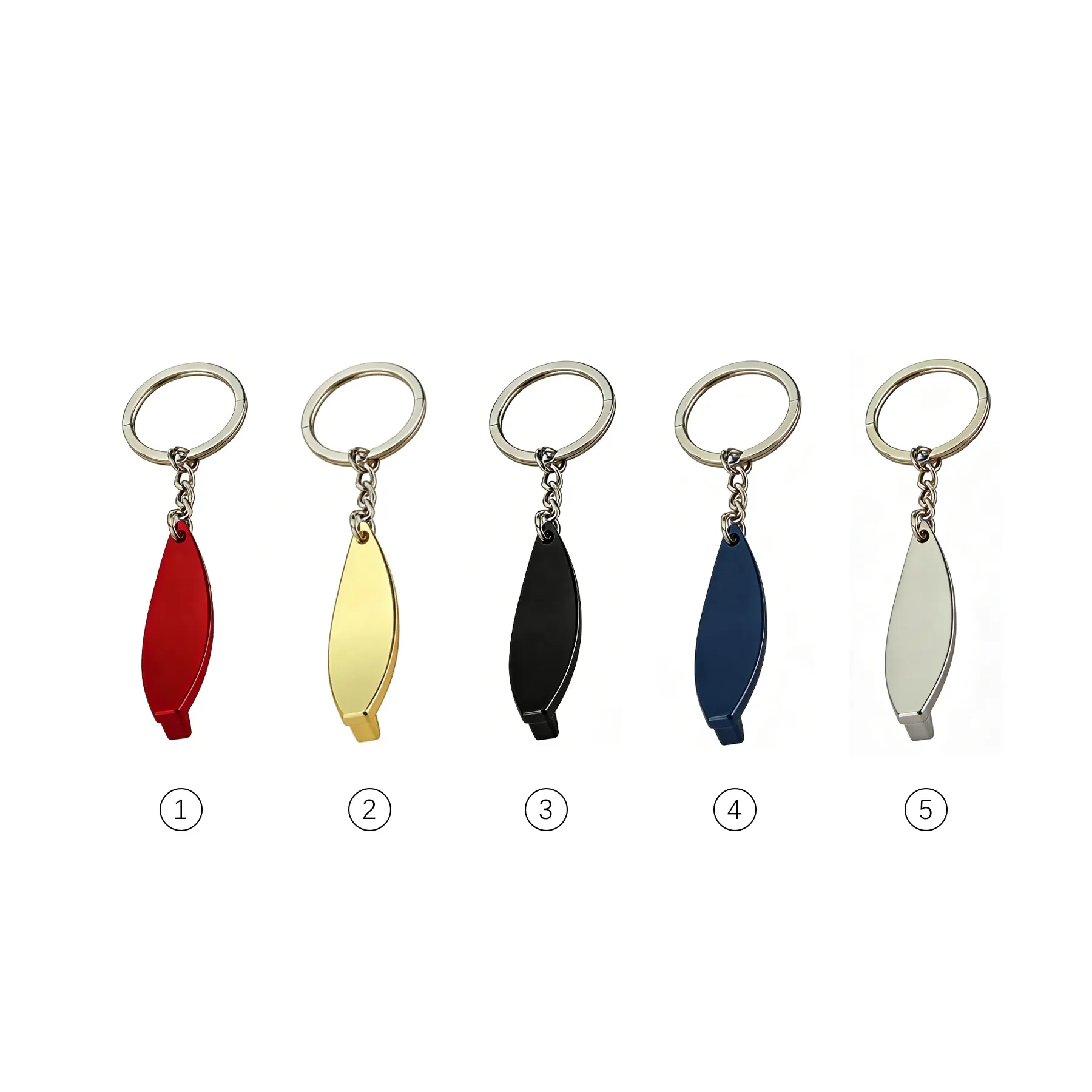 Custom Metal Surfboard Bottle Opener Keychain Gift - Image 3