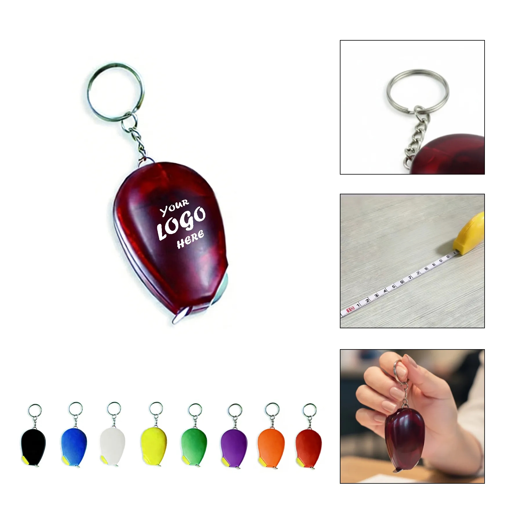 Computer Mouse Tape Measure Keychain With 39 Inch