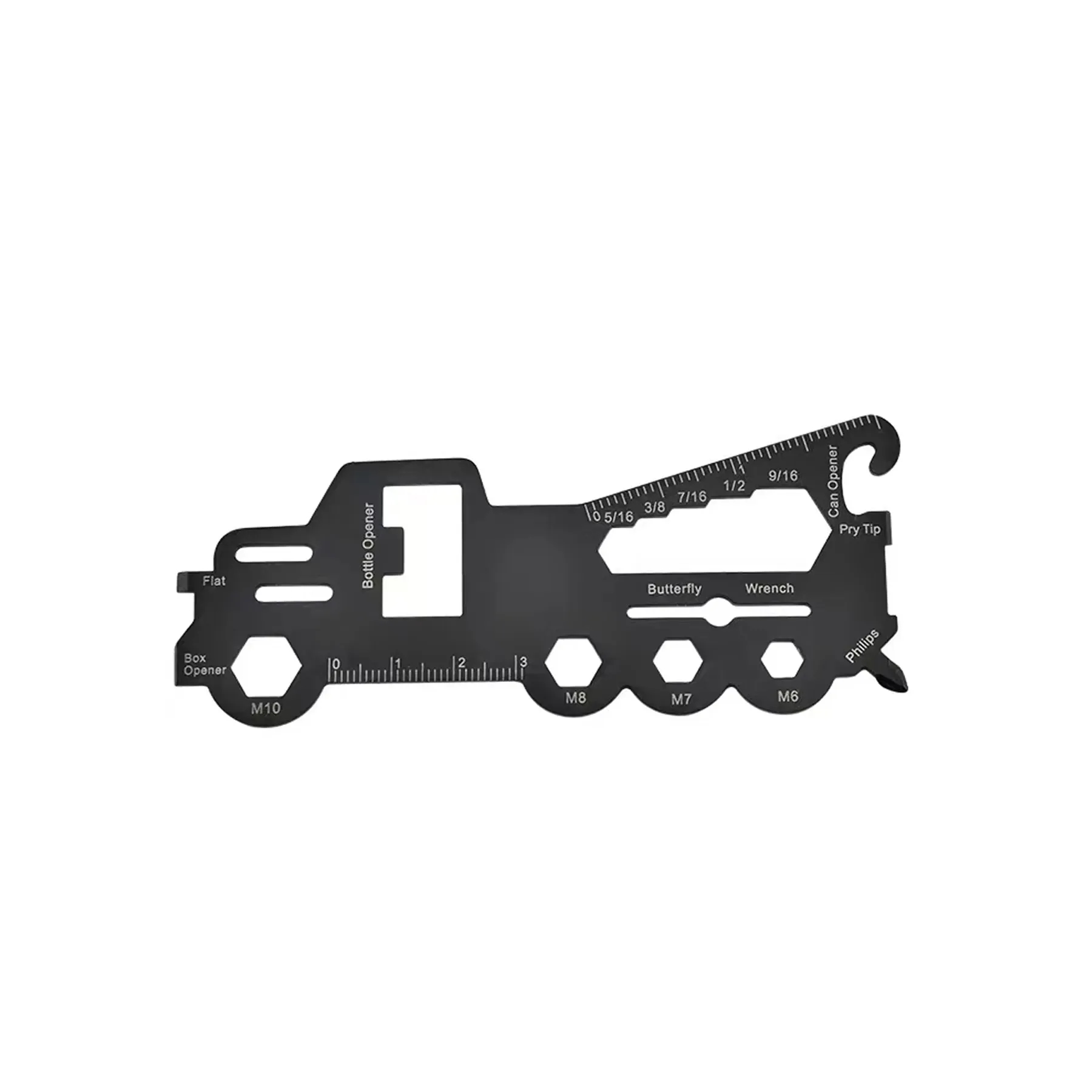 11 Function Truck Multi Tool Card For Pocket Carry - Image 3