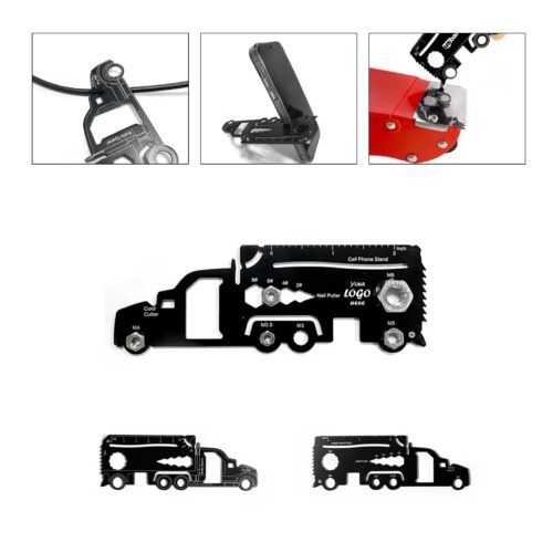Truck Shaped Stainless Steel Wallet Multi Tool Card