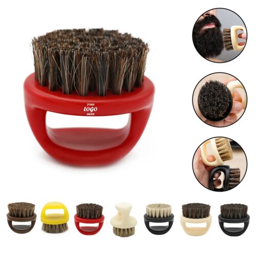 Portable Ring Beard Brush For Travel And Daily Care