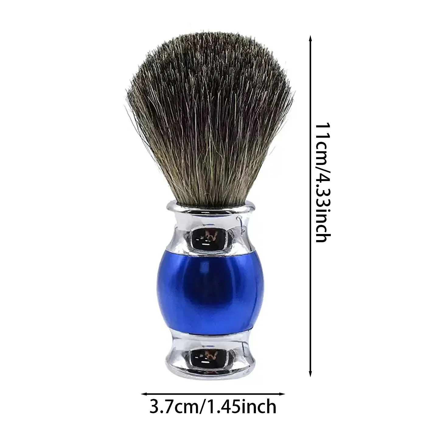 Premium Nylon Shaving Brush With Solid Wooden Handle - Image 2
