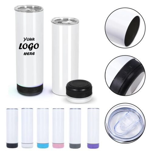 20 Oz Wireless Speaker Bottle Tumbler With Straw Lid