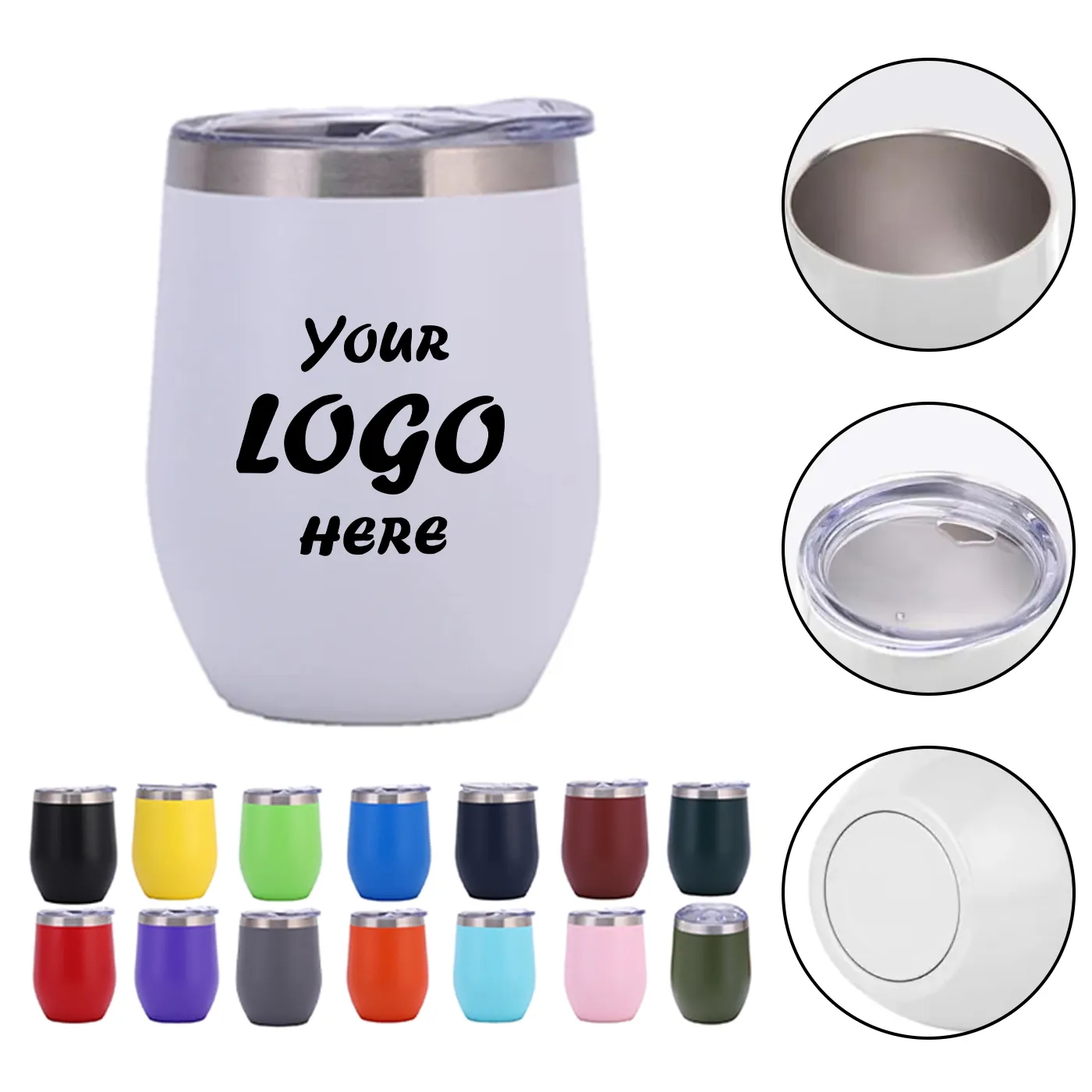 Glow In The Dark Wine Tumbler With Vacuum Insulation