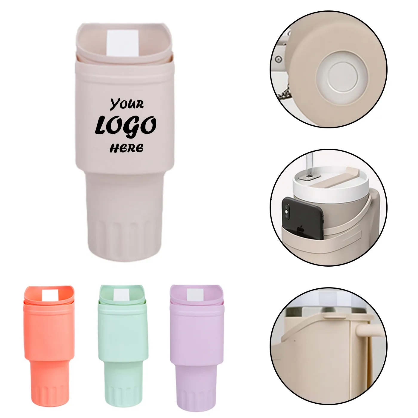 Premium Silicone Tumbler Boot Carrier Sleeve With Strap