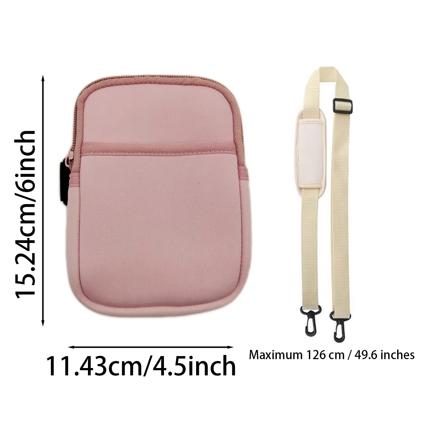 Portable Bottle Holder Bag With Coin Pouch And Strap - Image 2