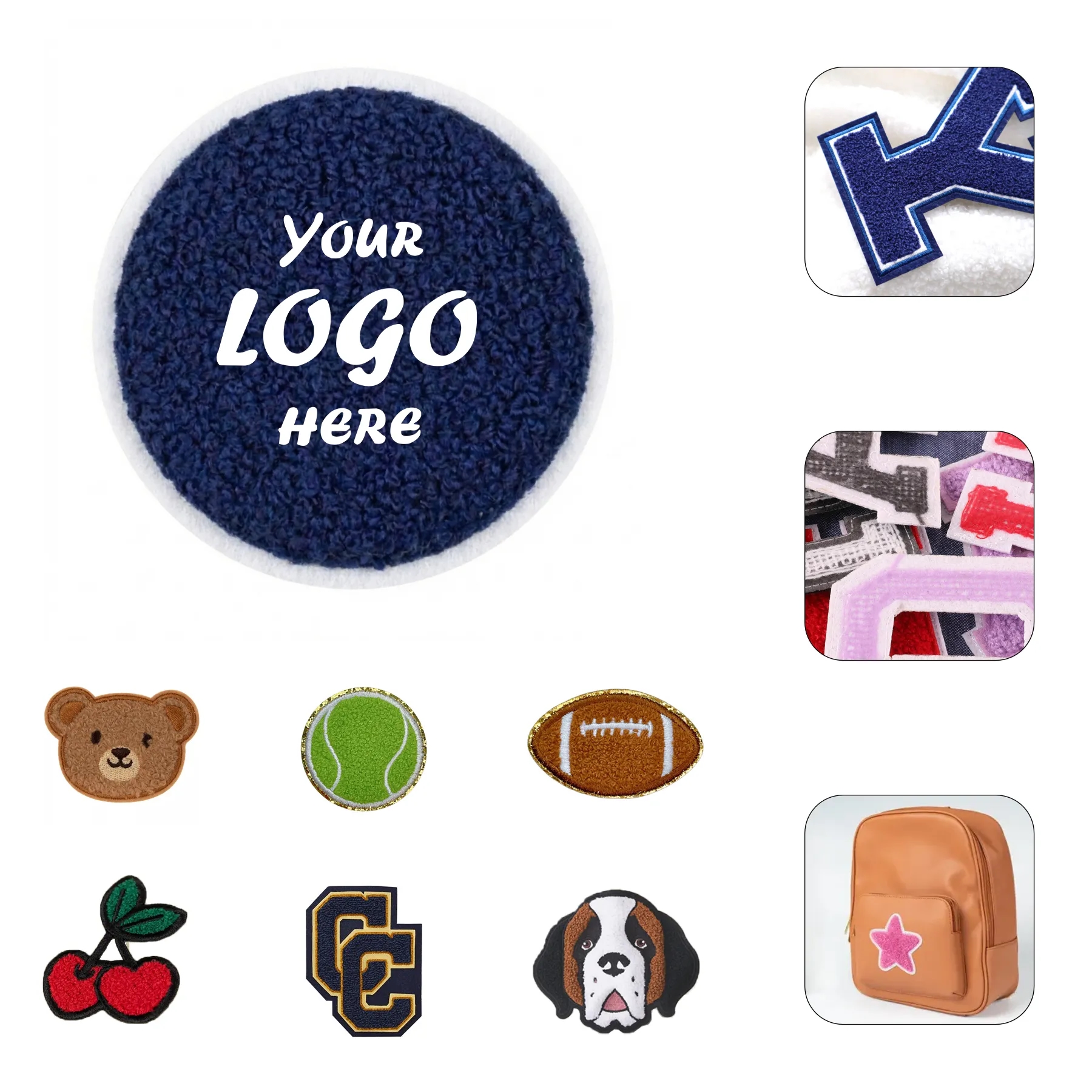Custom 5in Chenille Felt Patch For Uniforms Hats And Gear