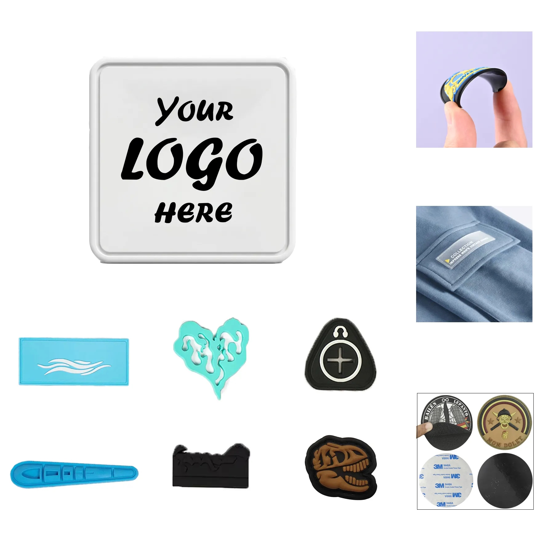 3.5" Premium 3D PVC Patch With Sewable Border For Apparel