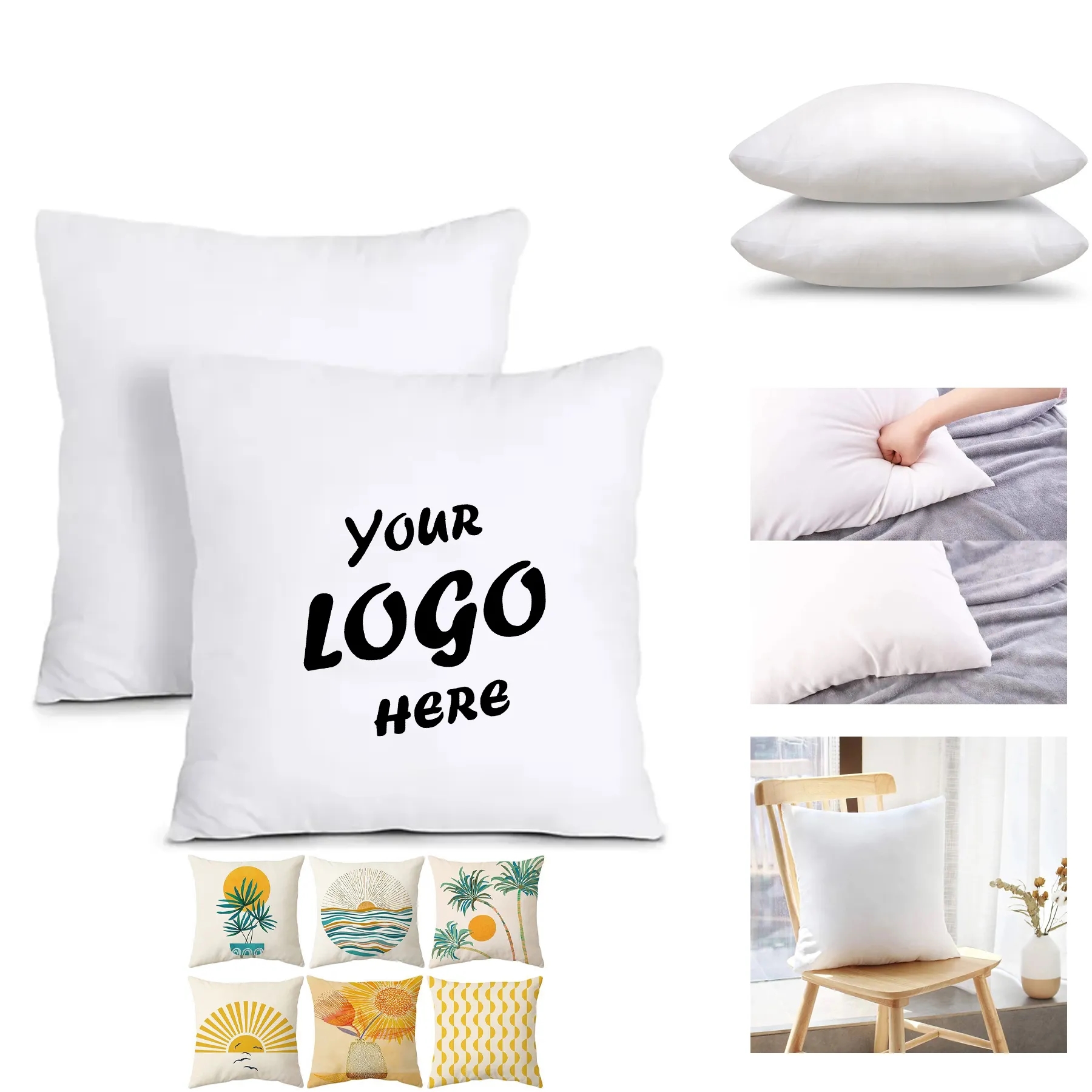 Premium Square Throw Pillow Insert For Home Decor Use