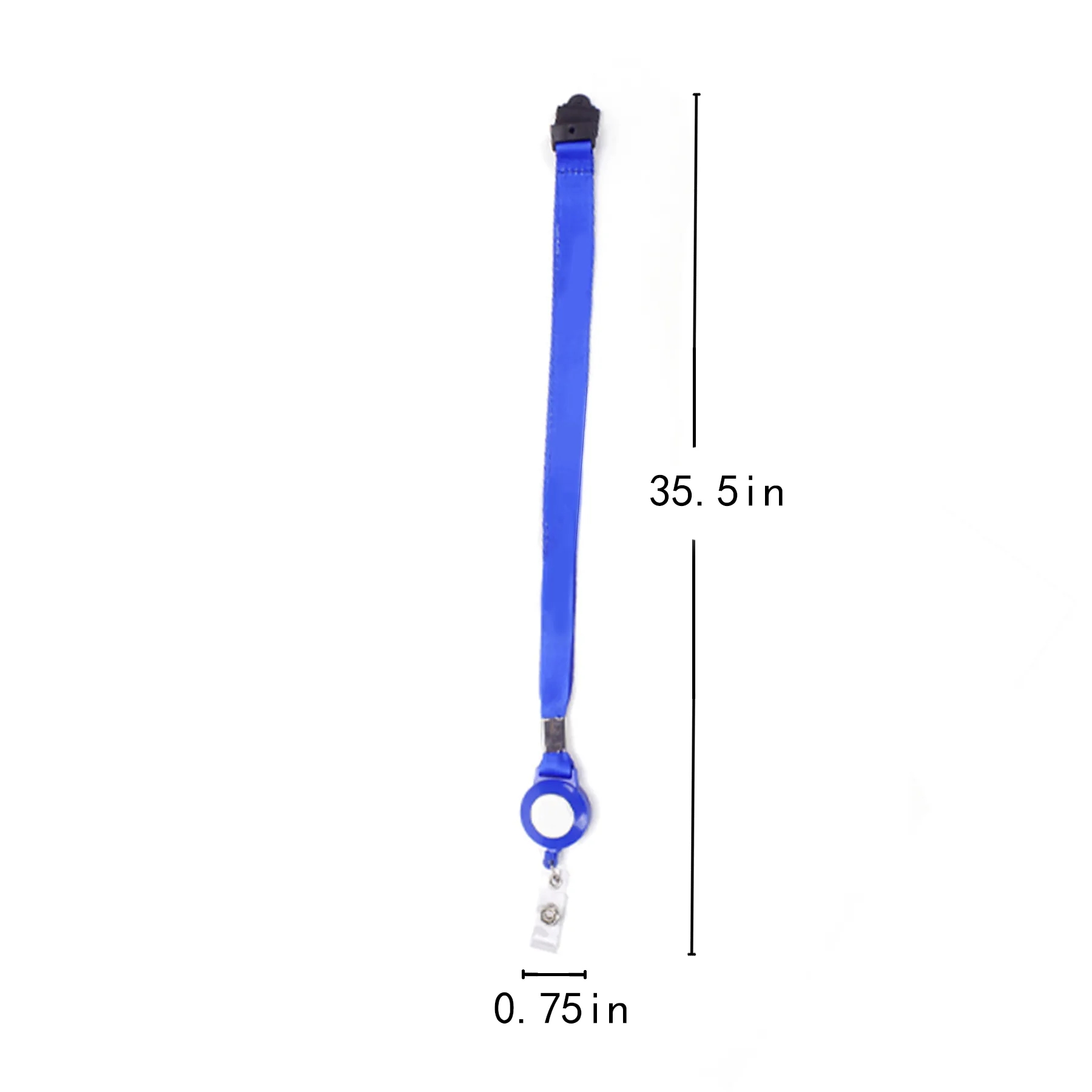3/4" Polyester Retractable Breakaway Badge Reel Lanyard - Image 2