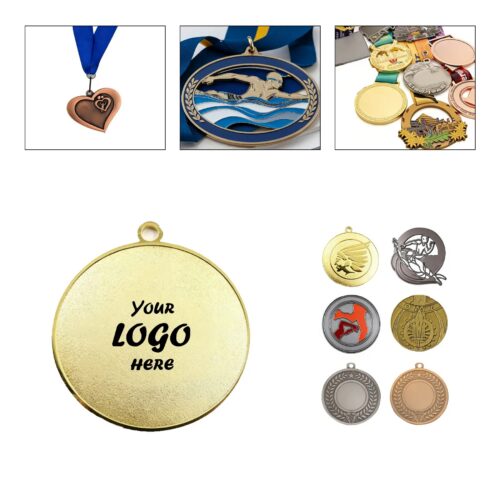 Custom 1.5" Soft Enamel Medal With Ribbon Ready Design