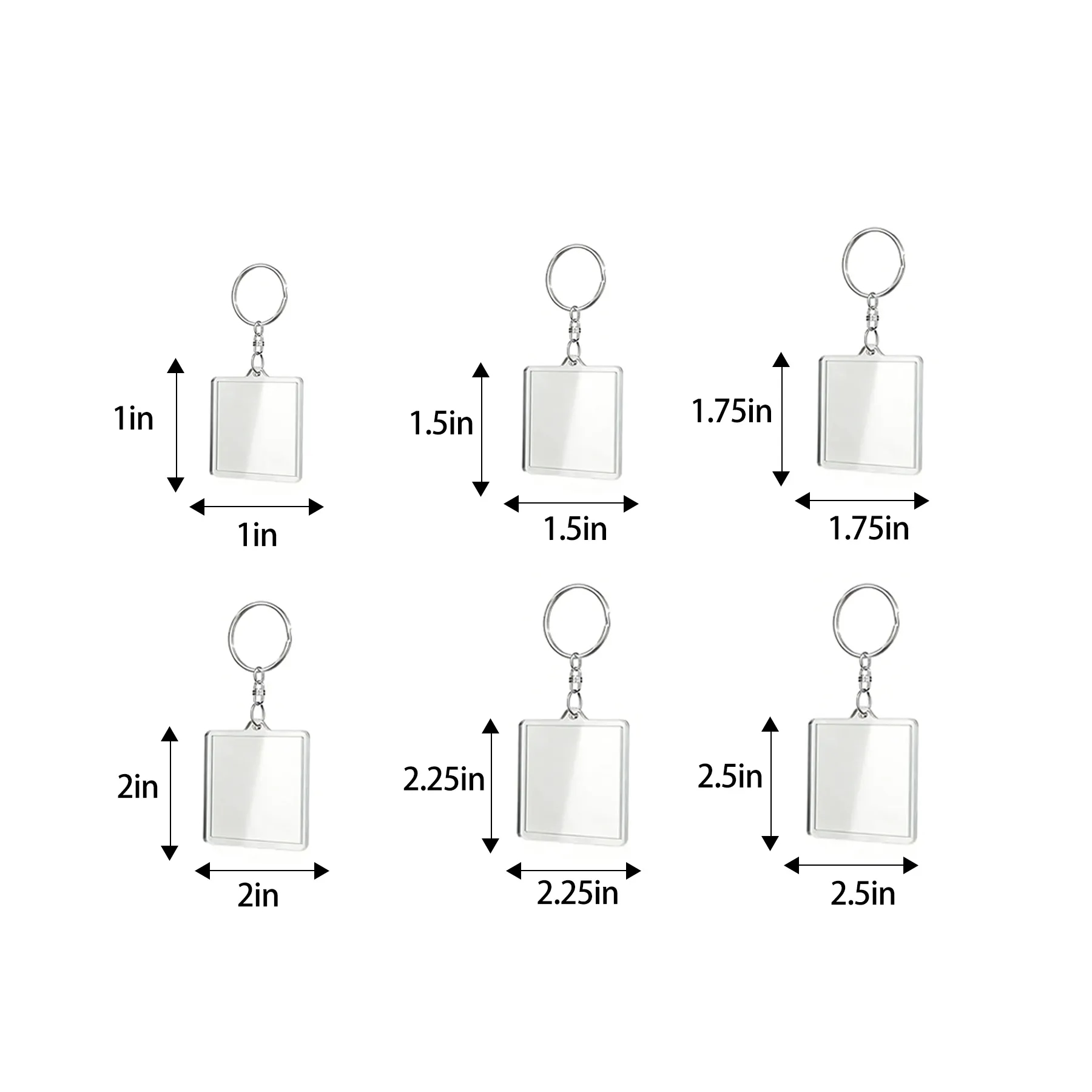 Premium Custom Acrylic Keychain With Full Color Print - Image 2