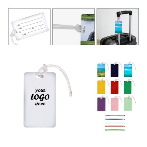 2.5" x 4.25" Deluxe Full Color Plastic Luggage Tag With Loop