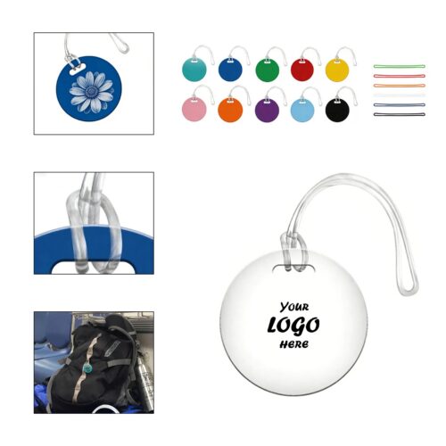 2in Mini Round Full Color Bag Tag For Travel And Events