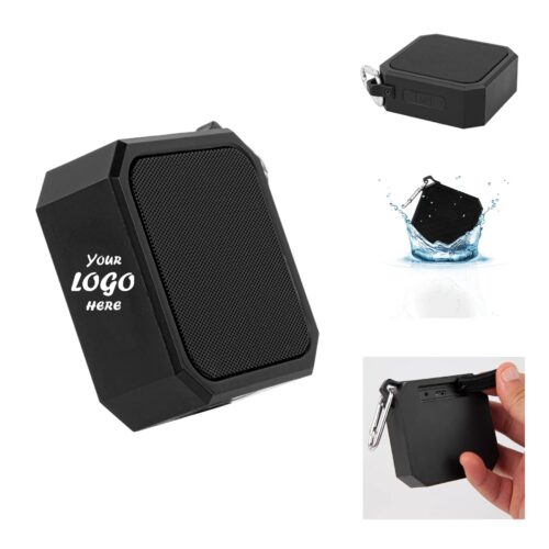 Waterproof Bluetooth Speaker With Carabiner Clip