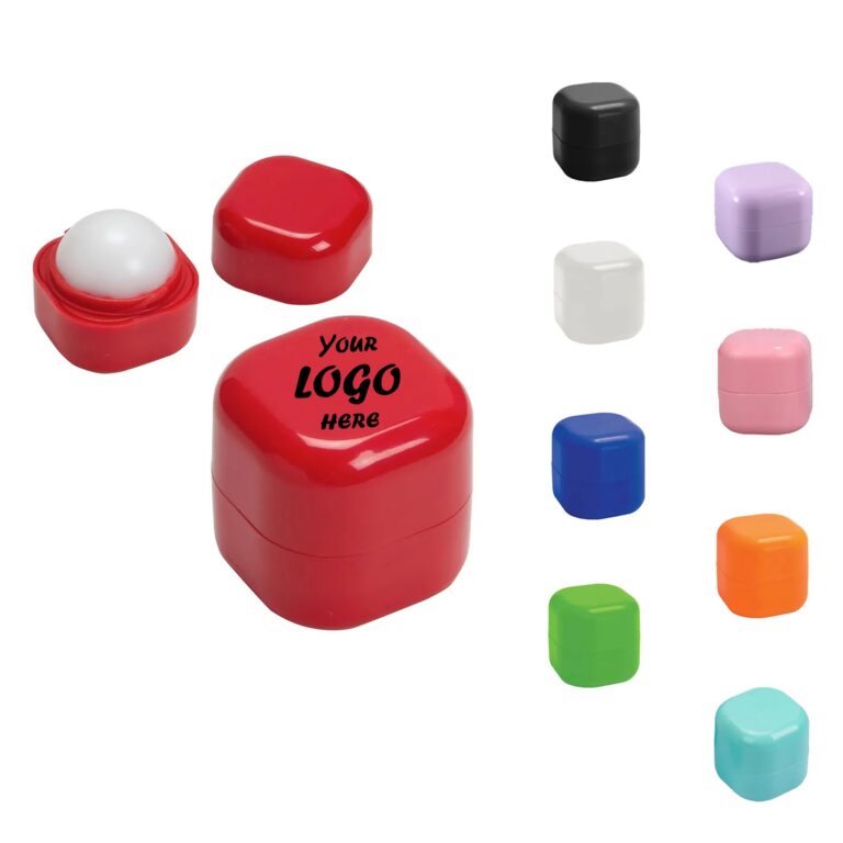 Cube Lip Balm Moisturizer In Compact ABS Case