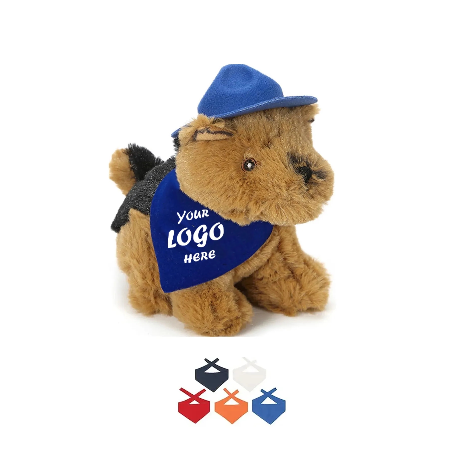 6 Inch Police German Shepherd Plush With Custom Accessory