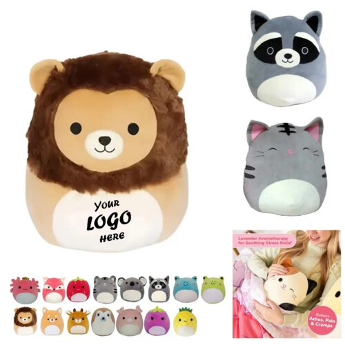 8 Inch Cute Stuffed Animal Plush Toy With Custom Center Impr