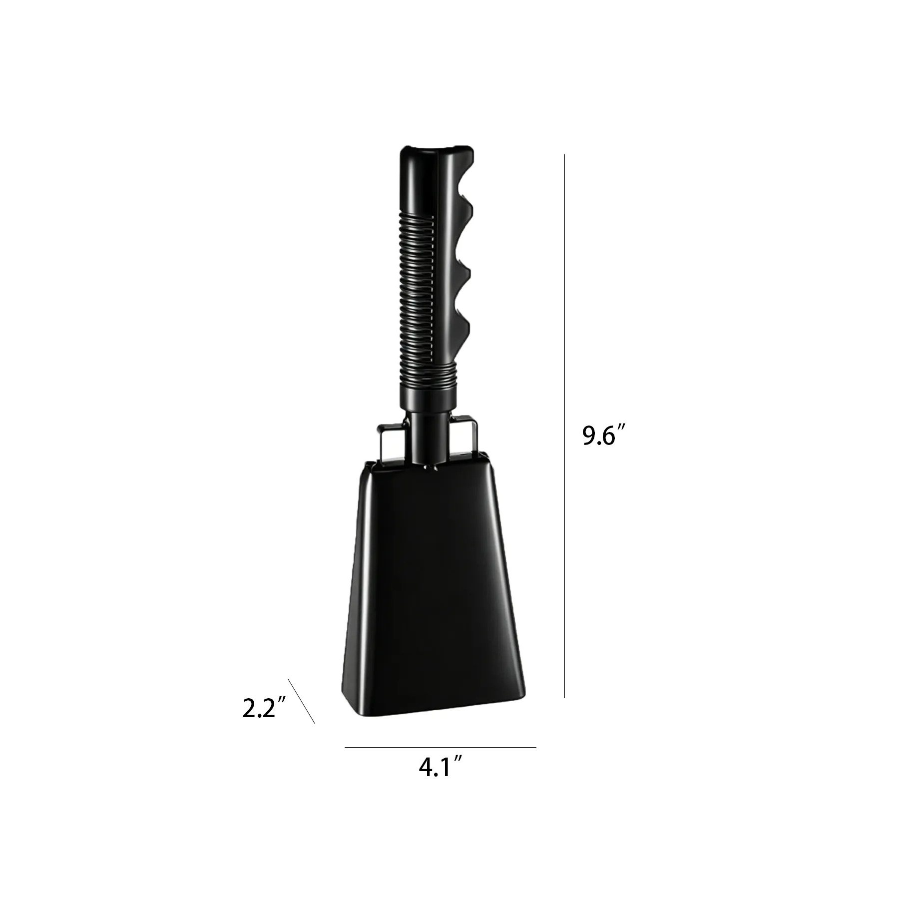 Large Cheer Cowbell With Comfortable PVC Handle Grip - Image 2