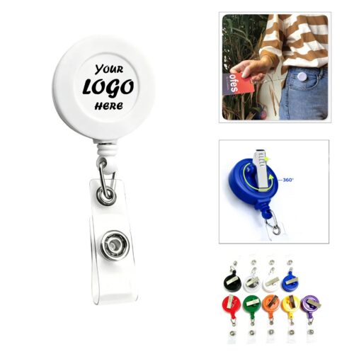 Retractable Badge Reel With Swivel Alligator Clip