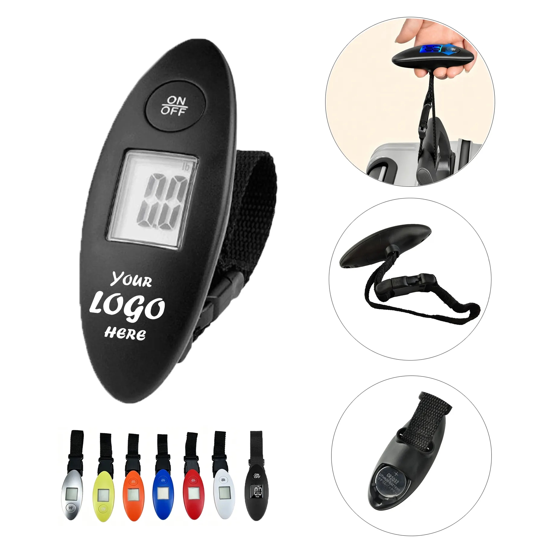 Digital LCD Luggage Scale With Hanging Hook For Travel