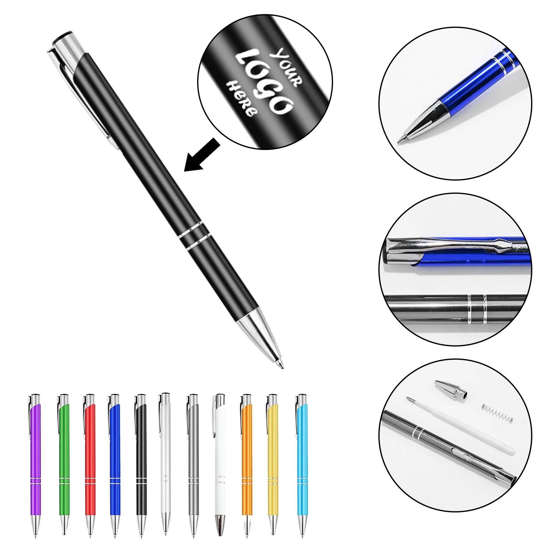 Refined Glass Finish Pen For Executive Brand Gifts