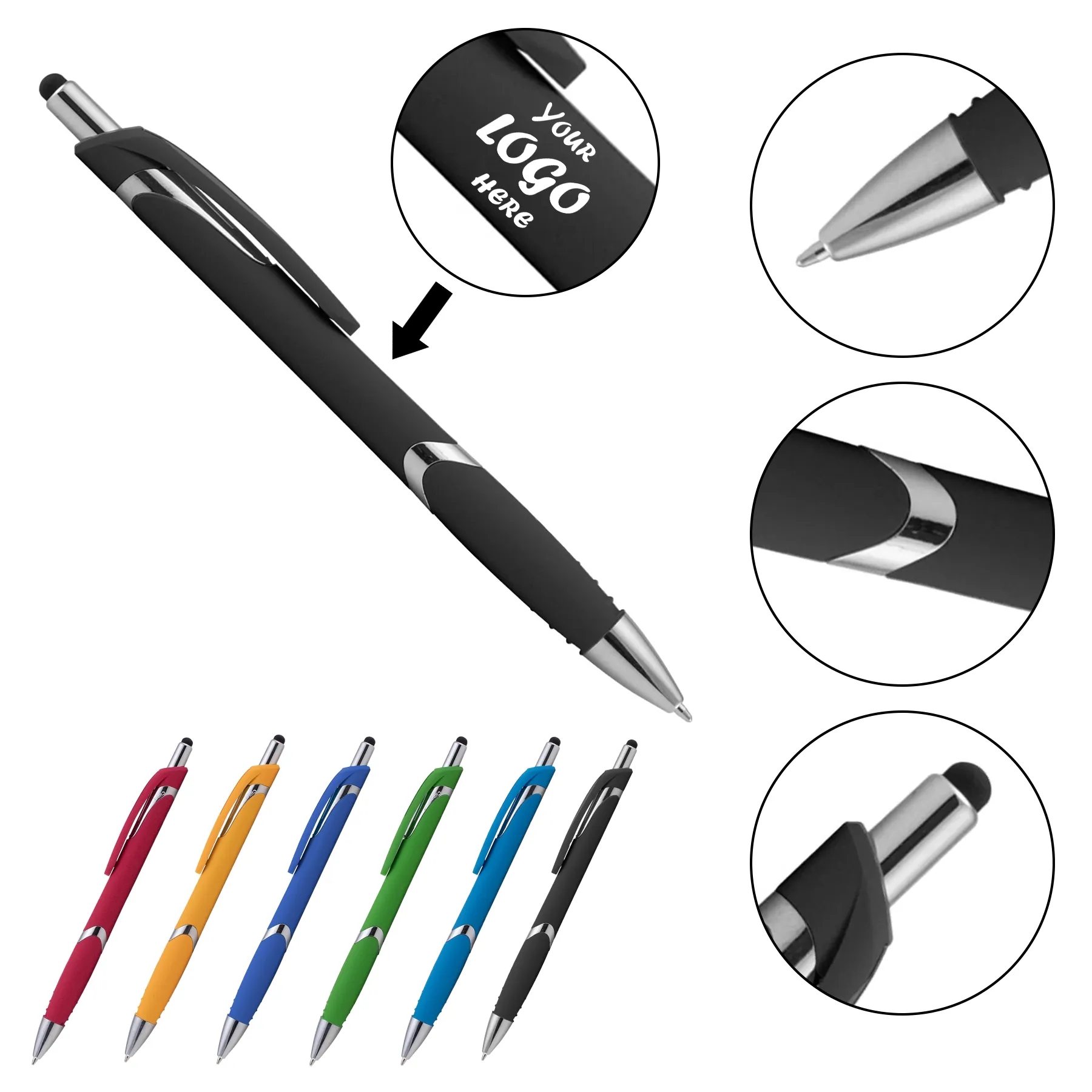 Soft Touch Stylus Pen For Meetings And Trade Shows