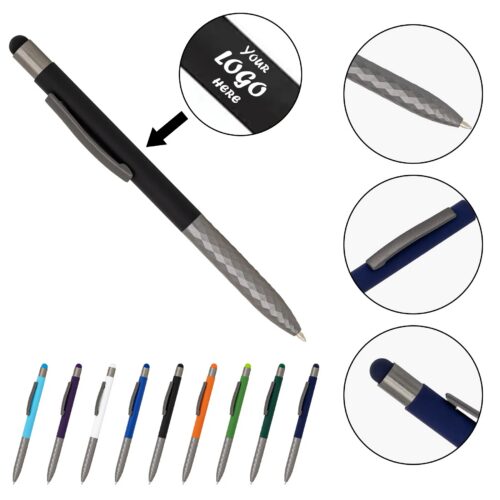 Geometric Aluminum Stylus Pen For Modern Daily Desk Use
