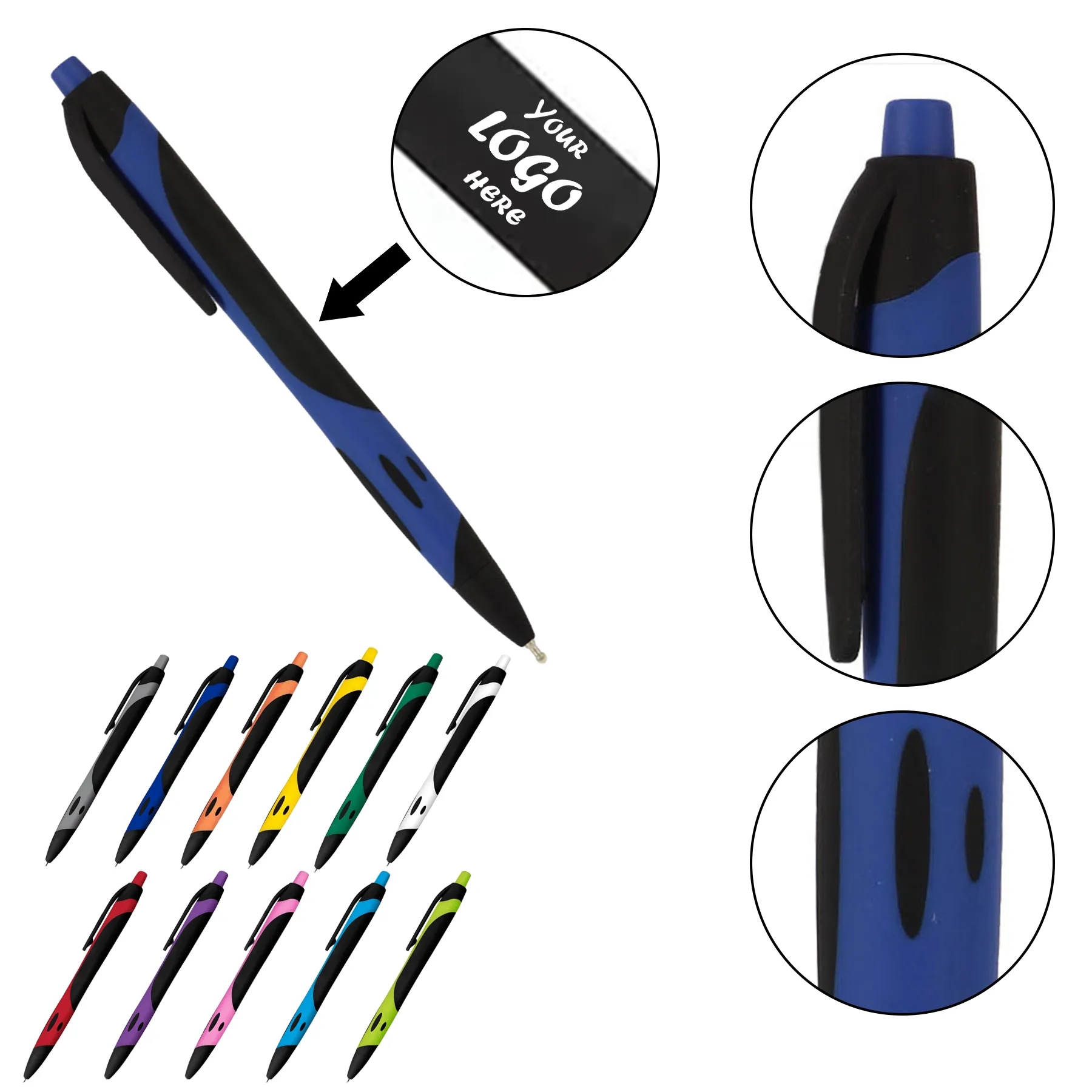 Rubberized Hybrid Ink Pen For Smooth Daily Writing