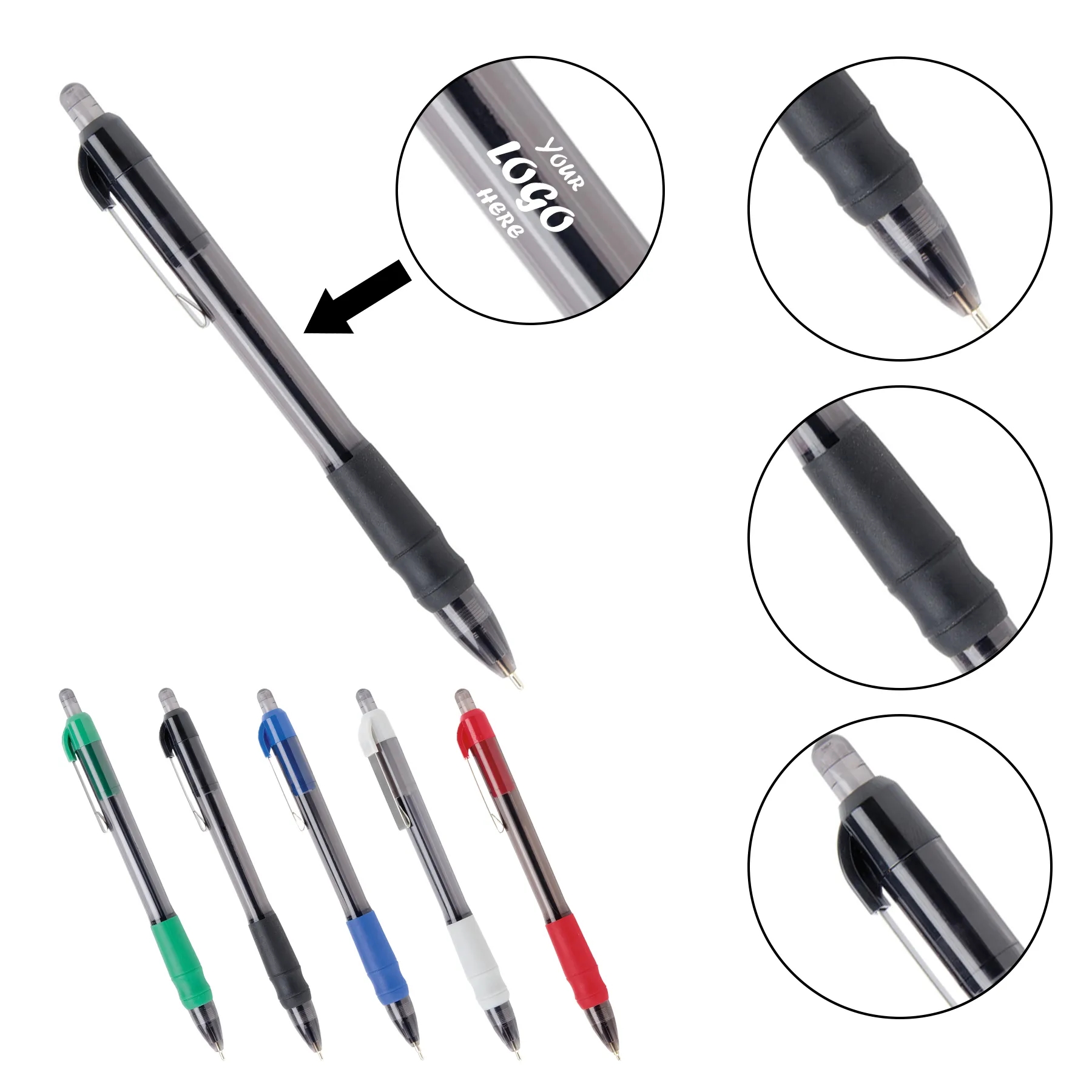 Smooth Antimicrobial Click Pen For Daily Office Use