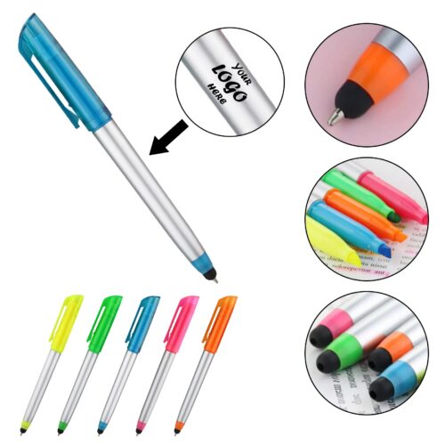 3 In 1 Stylus Highlighter Pen For School And Office